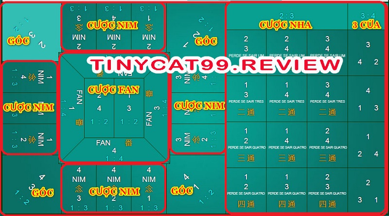 Hướng dẫn cách chơi Fantan tại Tinycat99